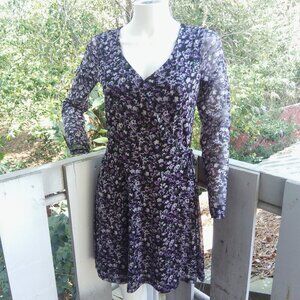 Hollister Boho Floral Cottagecore Wrap Mini Dress